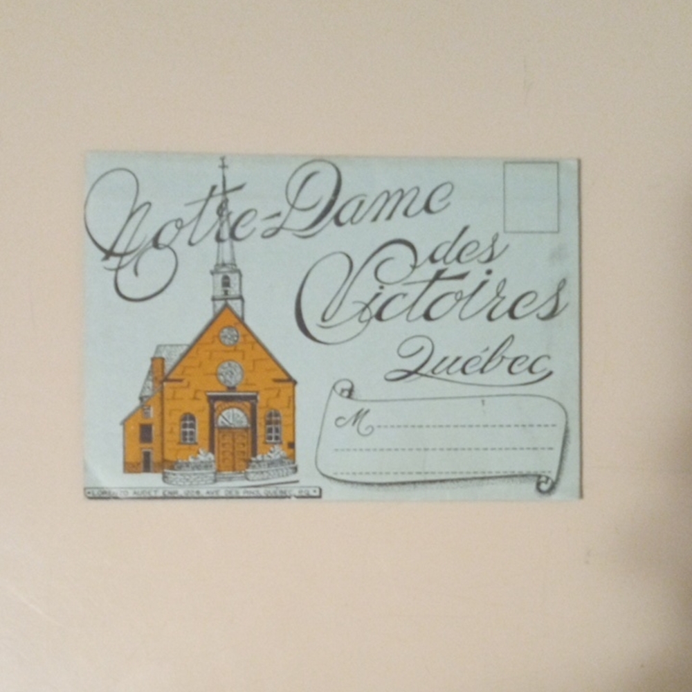 Notre-Dame des Victoires Québec Postcard
